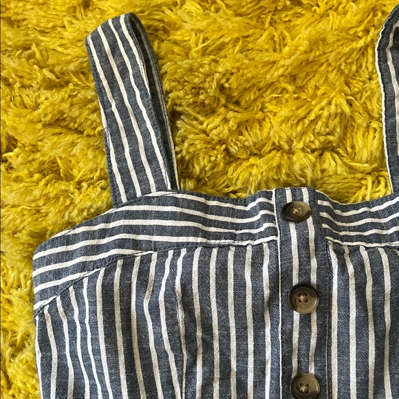 RACHEL Rachel Roy Rylnne Cotton Striped Button-Front Dress - Picture 4 of 5